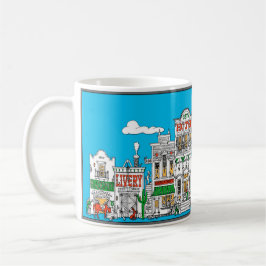 Caneca De Café Rua ocidental velha da fronteira