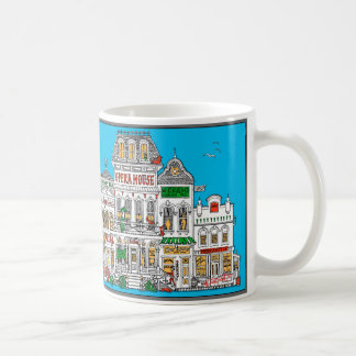 Caneca De Café Rua ocidental velha da fronteira