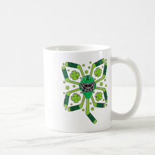 Caneca De Café Rua Patrick#39;s Day Ice Hockey Shamrock Clover Bo