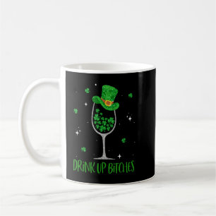 Caneca De Café Rua Patrick Day Shamrock Wine Glass Bebe Leprec Up
