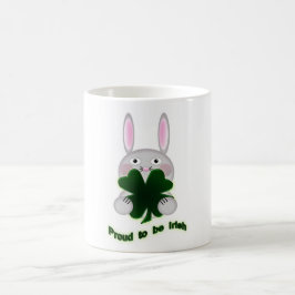 Caneca De Café Rua. Patricks Bunny Orgulha ser irlandês Shamrock