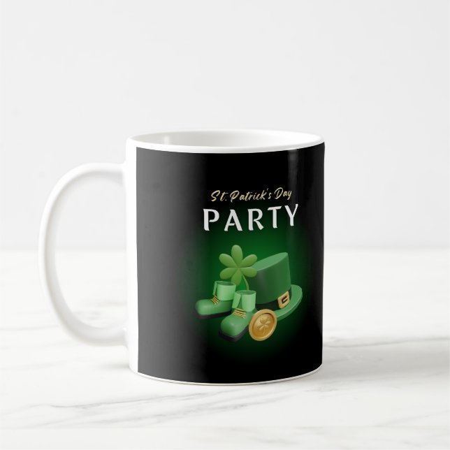 Caneca De Café Rua. Patricks Day Lucky Irish - Engraçado Lucky Ir (Esquerda)