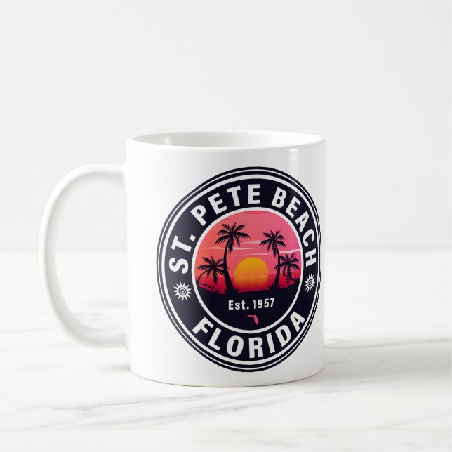 Caneca De Café Rua Pete Beach Retro Sunset Souvenirs 60s (Esquerda)