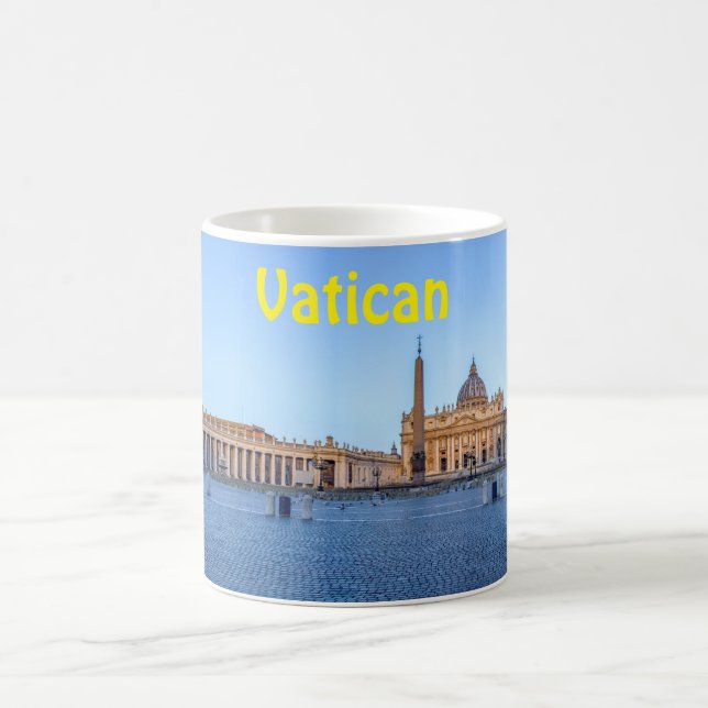 Caneca De Café Rua. Praça de Peter em Cidade Vaticano - Roma, Itá (Centro)