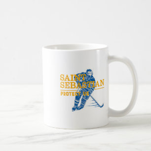 Caneca De Café Rua Sebastian Hockey Patron Santo De Atleta Esport