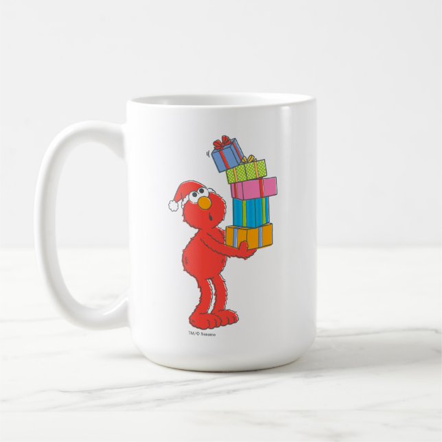 Caneca De Café Rua Sésamo | Elmo Antigo e Presentes (Esquerda)
