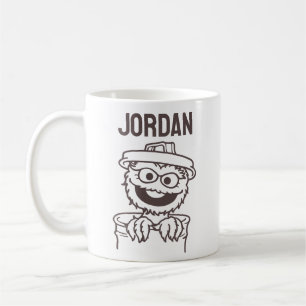 Caneca De Café Rua Sésamo Oscar the Grouch Adicione seu nome