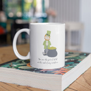 Caneca De Café Rua Simples e Bonita Leprechaun, Whimsical do Dia 