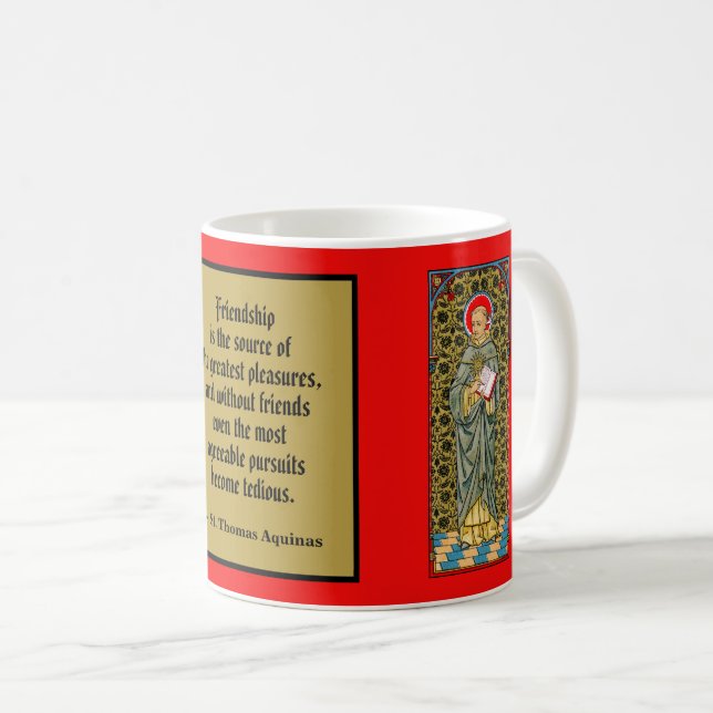 Caneca De Café Rua. Thomas Aquinas (VVP 003) (Frente Esquerda)