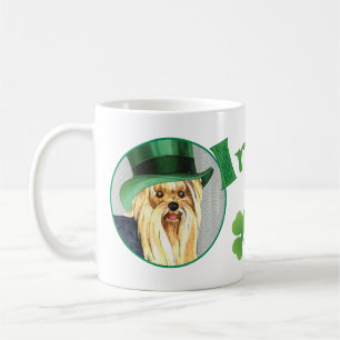 Caneca De Café Rua, Yorkie do Dia de Patrick