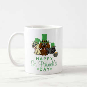 Caneca De Café Ruas bonitas, Cachorros do Dia de Patrick Leprecha