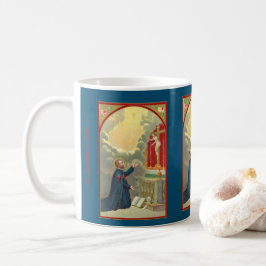 Caneca De Café Ruas. Camillus Orando Antes de um Crucifixo (M 020
