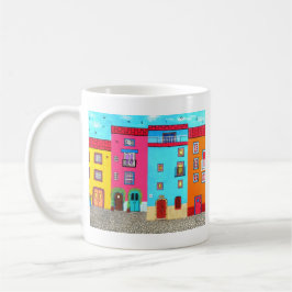 Caneca De Café Ruas do Cobblestone de Sardinia