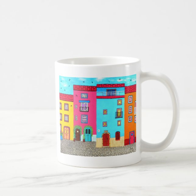 Caneca De Café Ruas do Cobblestone de Sardinia (Direita)
