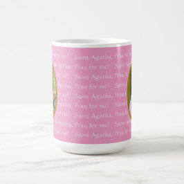 Caneca De Café Ruas rosa. Agatha (M 003) 15 oz. Mug de café grand