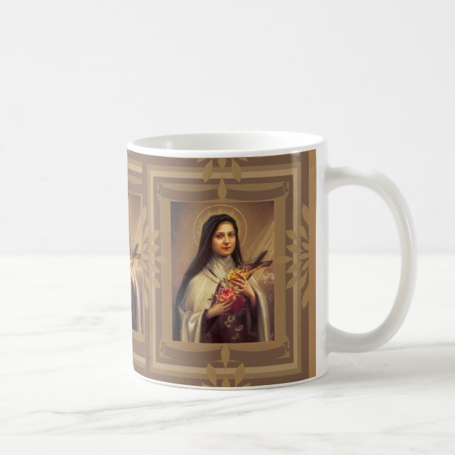 Caneca De Café Ruas. Terapias com Rosas e Crucifix (Direita)