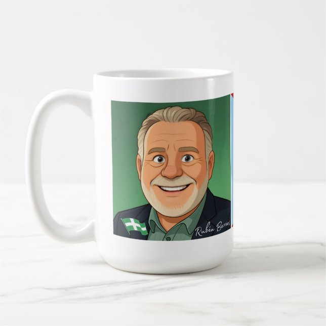 Caneca De Café Ruben Berrios Presidente do PIP (Esquerda)