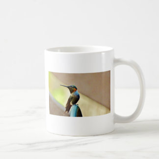 Caneca De Café Ruby e pequeno beija-flor-verde