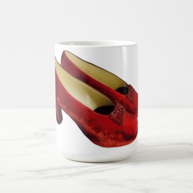 Caneca De Café Ruby Red Slippers Calçados Wicked Coffee Mug! (Centro)