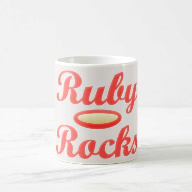 CANECA DE CAFÉ RUBY ROCKS RED E CREAM CAFFEÉ MUG (Centro)