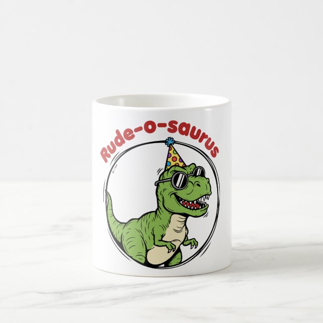 Caneca De Café Rude-o-saurus (Centro)