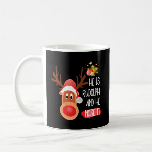Caneca De Café Rudolph A Grande Rena Vermelha Nosada