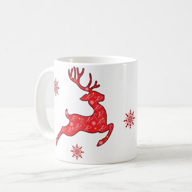 Caneca De Café Rudolph - Mugs - Presentes de Natal (Frente Esquerda)