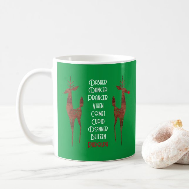Caneca De Café Rudolph-Papais noeis (Com Donut)