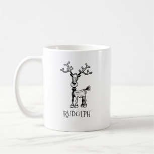 Caneca De Café Rudolph Reindeer