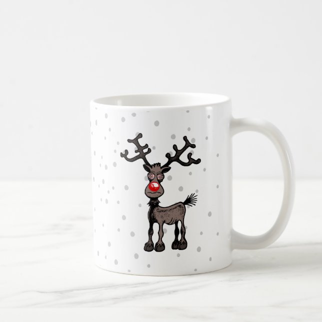 Caneca De Café Rudolph Reindeer (Direita)