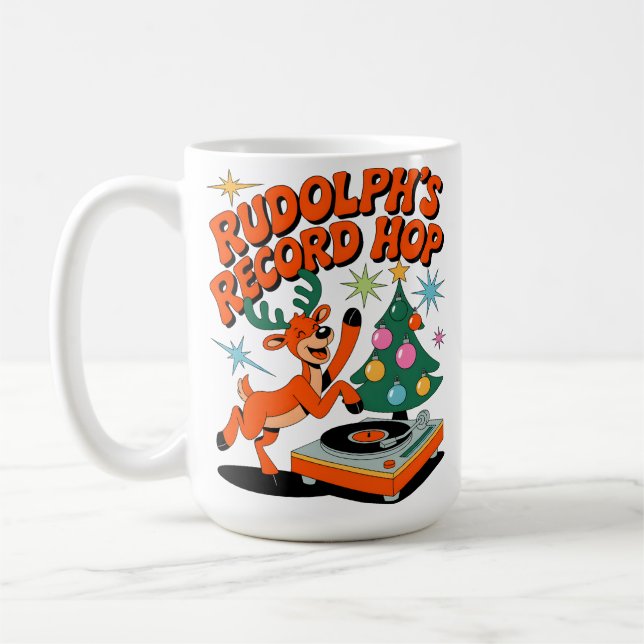 Caneca De Café Rudolph's Record Hop﻿ (Esquerda)