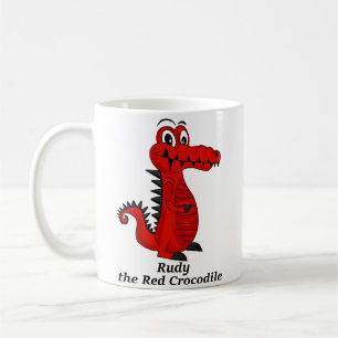 Caneca De Café Rudy, o Crocodilo Vermelho