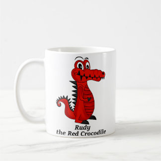 Caneca De Café Rudy, o Crocodilo Vermelho