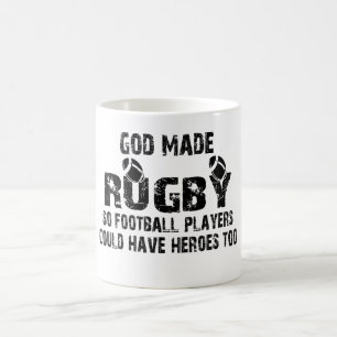 Caneca De Café Rugby - assim os jogadores de futebol têm heróis
