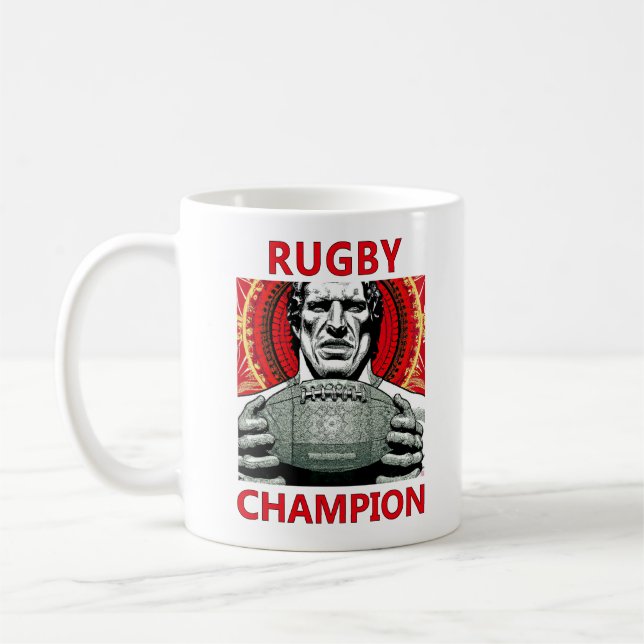 Caneca De Café Rugby Champion Mug (Esquerda)