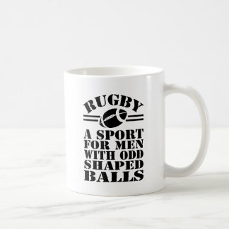 Caneca De Café Rugby um esporte para homens com bolas estranhas