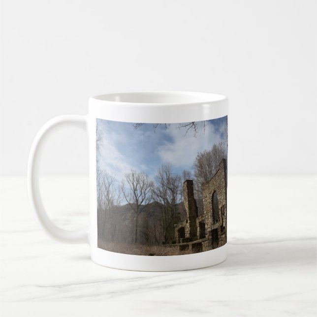 Caneca De Café Ruínas Cornish da propriedade (Esquerda)