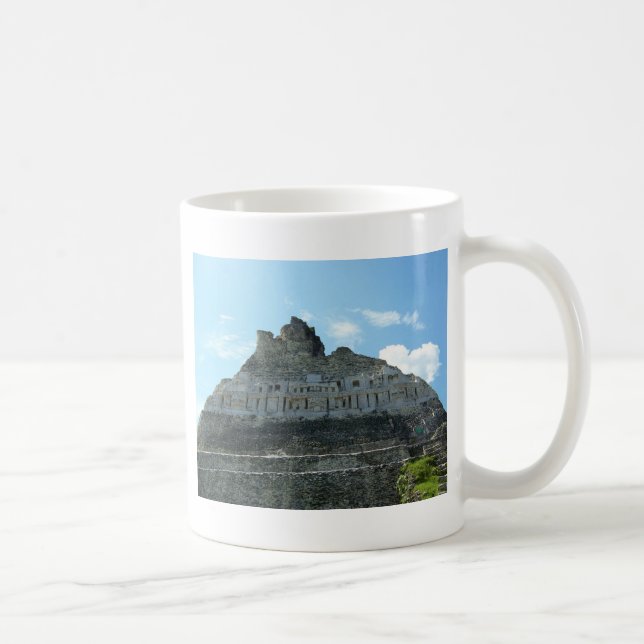 Caneca De Café Ruínas maias - xunantunich belize (Direita)