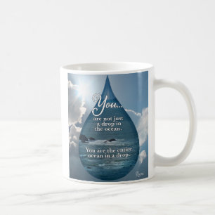 Caneca De Café Rumi ~ Cai no Oceano