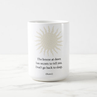 Caneca De Café Rumi Morning Poetry