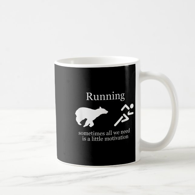 Caneca De Café Running. Motivation  (Direita)