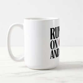 Caneca De Café Running on Coffee & Chaos – Funny Workday Classic 
