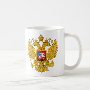 Caneca De Café Rússia dois dirigiu Eagle