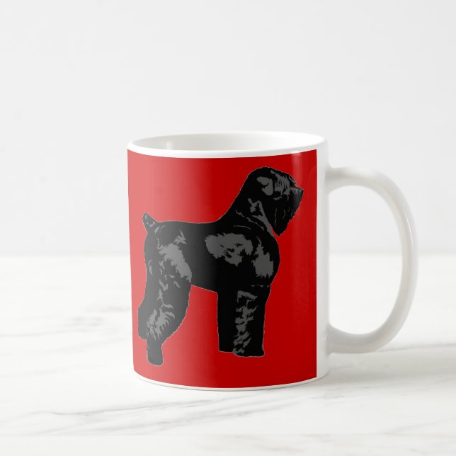 Caneca De Café Russo preto Terrier (Direita)