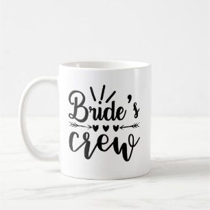 Caneca De Café Rustic Bachelorette Calliographic Brides Crew