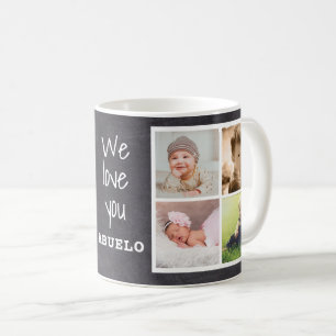 Caneca De Café Rustic Chalkboard Te Ama Abuelo 8 Foto 