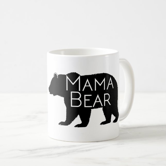 Caneca De Café Rustic Mama Bear Mug (Frente Esquerda)