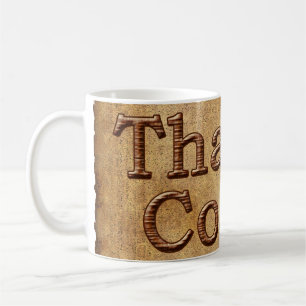 Caneca De Café Rustic OBRIGADO O Treinador Gifts Mugs