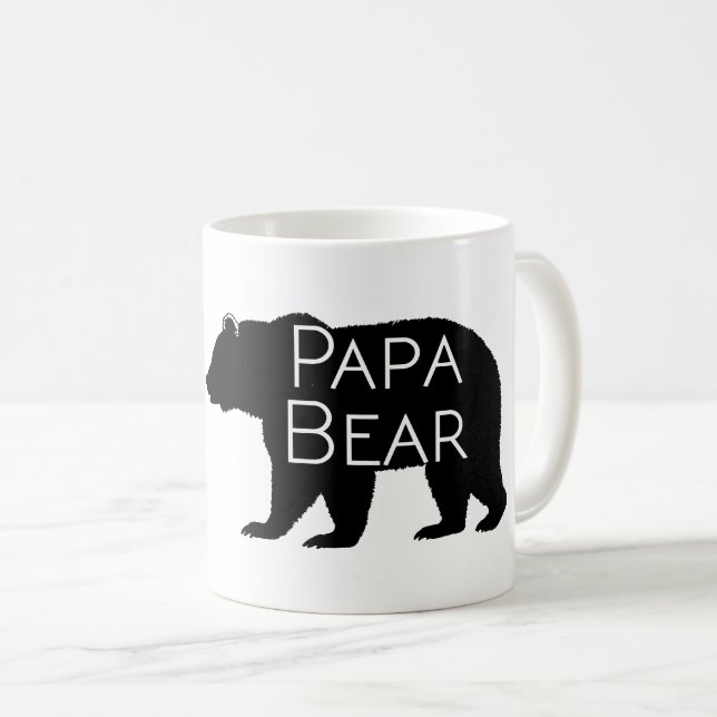 Caneca De Café Rustic Papa Bear Mug (Frente Esquerda)