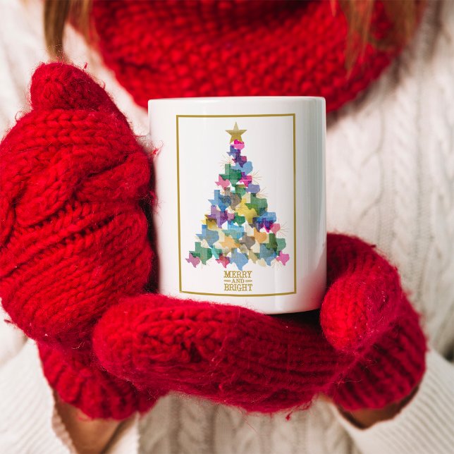 Caneca De Café Rustic Texas Christmas Tree (Criador carregado)